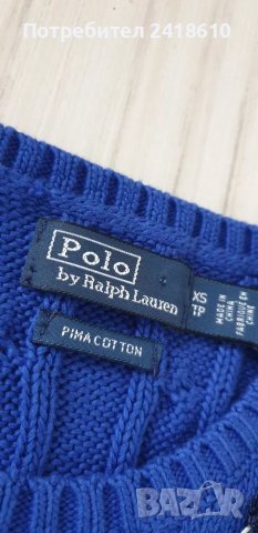 POLO Ralph Lauren Cable Pima Cotton Size XS НОВО! ОРИГИНАЛ! Дамски Пуловер!, снимка 12 - Блузи с дълъг ръкав и пуловери - 48224046