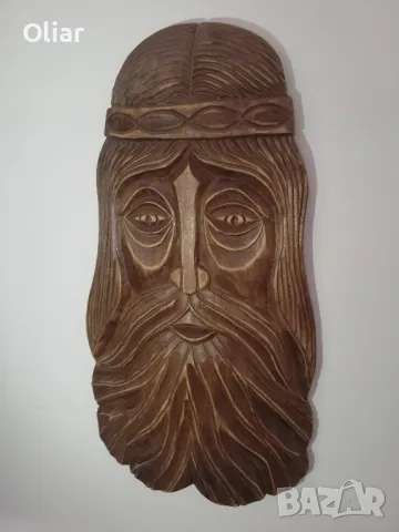 Много красива и изразителна дърворезба. Луце на мъдрец или болярин., снимка 2 - Декорация за дома - 49415636