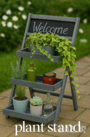 Елегантна и практична поставка за цветя, с три нива, снимка 6 - Други стоки за дома - 52098255