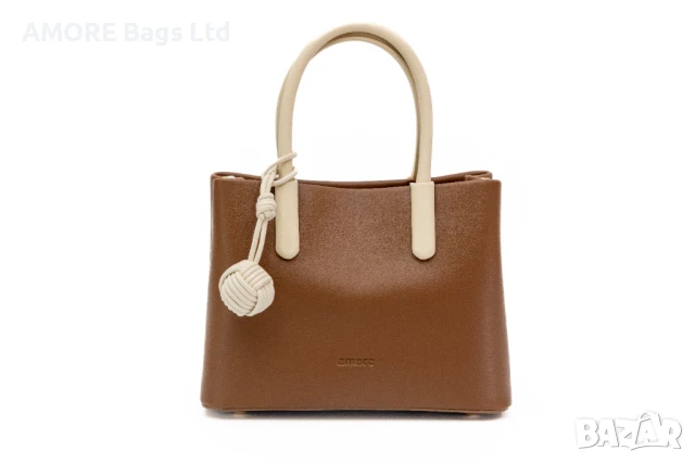 Класическа дамска чанта AMORE Alessia - Tan