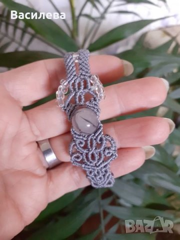 гривна микро-макраме, снимка 3 - Гривни - 39673862