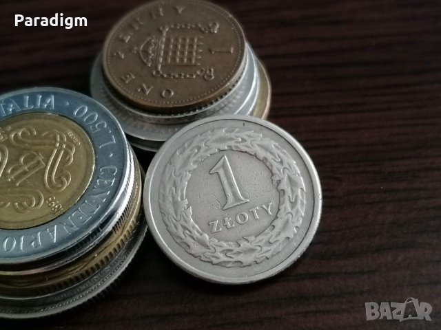 Монета - Полша - 1 злота | 1990г., снимка 1 - Нумизматика и бонистика - 35261213