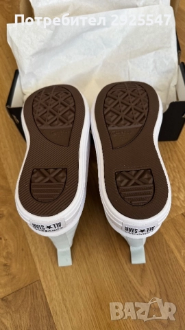 Кецове на платформа Converse 35 номер светло сини, снимка 9 - Кецове - 52400799