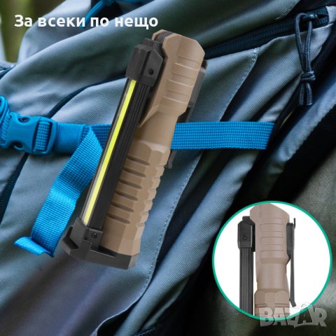 Акумулаторна работна LED диодна лампа с магнит и USB, снимка 3 - Аксесоари и консумативи - 40779779
