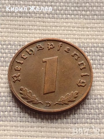 Монета 1 райхсфенинг 1939г. Германия Трети Райх с СХВАСТИКА за КОЛЕКЦИЯ 33073, снимка 4 - Нумизматика и бонистика - 42823286