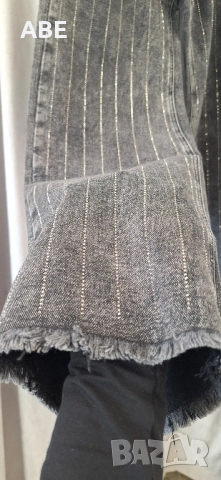 Широки дънки с камъни , снимка 2 - Дънки - 51893537