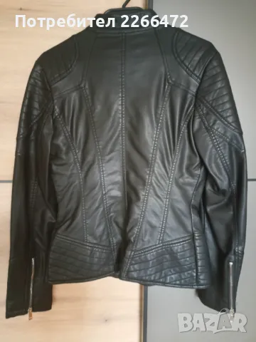 Кожено дамско яке, снимка 4 - Якета - 47338538