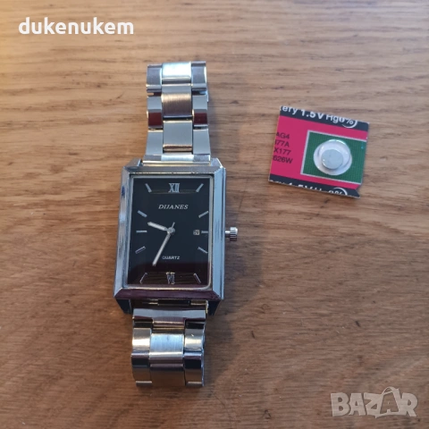 Дамски правоъгълен часовник – кварцов, с дата, снимка 7 - Дамски - 53333480