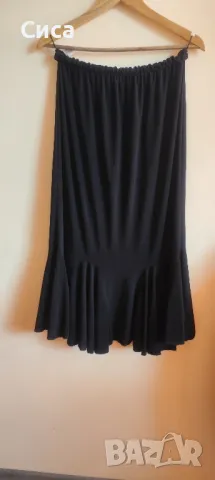 Черна пола, разкроена, номер 56, снимка 1