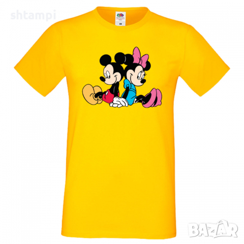 Мъжка тениска Mickey & Minnie 2 Подарък,Изненада,Рожден ден, снимка 10 - Тениски - 36575452