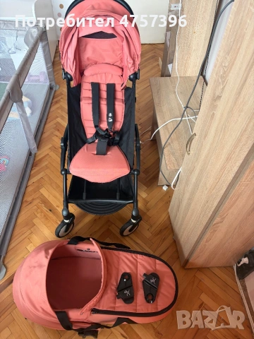 Stokke Yoyo 3 ползвана само 2 месеца като нова, кош (0-6), седалка 6+м, снимка 2 - Детски колички - 53964602