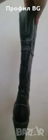 Дамски ботуши на платформа естествена кожа, снимка 6 - Дамски ботуши - 50056523