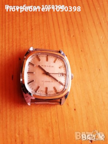 Стоманен голям KIENZLE Shlenkel Super Watch GERMANY- Немски механичен., снимка 1 - Мъжки - 34197668