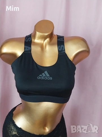 S/M ADIDAS Черно спортно бюстие +подарък , снимка 7 - Спортни екипи - 54170293