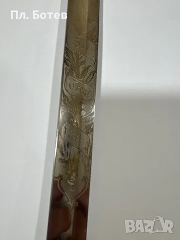 Стара немска офицерска сабя, снимка 3 - Антикварни и старинни предмети - 55836302