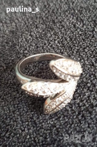 Масивен сребърен пръстен проба 925 с циркони , снимка 2 - Пръстени - 29143998