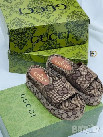 чехли на платформа gucci , снимка 5 - Чехли - 51119380