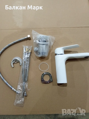 Смесител за мивка Camargue Snow (Бял) – Нов/Мострен, снимка 11 - Смесители - 54043088