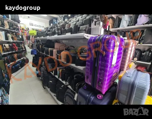 Метални крайстенни и островни стелажи за куфари, чанти и портмонета R-9016 бял, снимка 4 - Стелажи и щандове - 47924433