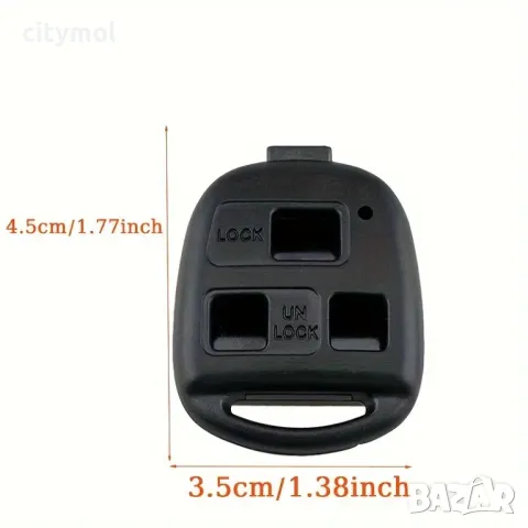 Кутийка за ключ с 3 бутона за Toyota TO-109 All Cars, снимка 3 - Аксесоари и консумативи - 49184181