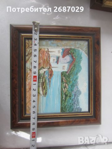 Картини:  Картина морски пейзаж,  с рамка, елени, пейзаж, хижа, 4 броя с диви птици, снимка 3 - Картини - 31809447