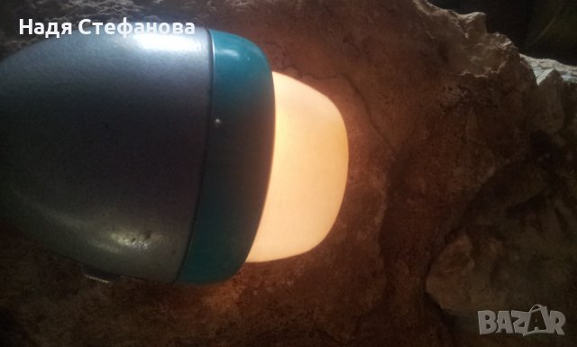 Ретро лампа на батерии подвижна, интересна, снимка 3 - Антикварни и старинни предмети - 37790526