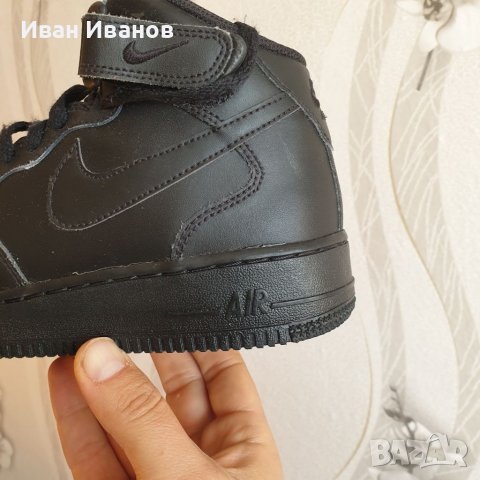 оригинални  кецове  (маратонки ) NIKE AIR FORCE 1 MID (GS)  номер 38-38,5, снимка 15 - Кецове - 38429752