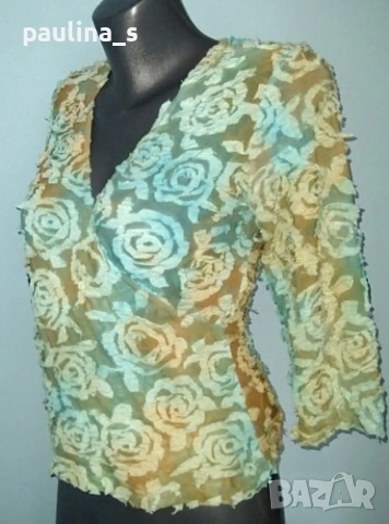 Три различни броя / Луксозна блуза с ламе и с цветя "Melanie lyne", "SNO skins" и България , снимка 17 - Туники - 36537131