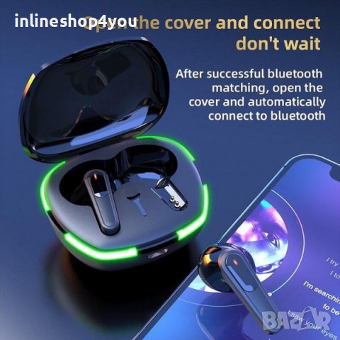 Стерео безжични слушалки КLGO 80LB Pure BASS ,Bluetooth 5.0 Touch Control с кутия за безжично зарежд, снимка 1 - Безжични слушалки - 39843563