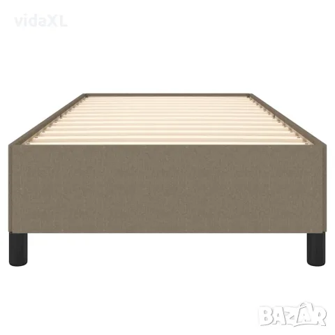 vidaXL Рамка за легло без матрак, таупе, 90x190 см, плат, снимка 5 - Спални и легла - 56147216