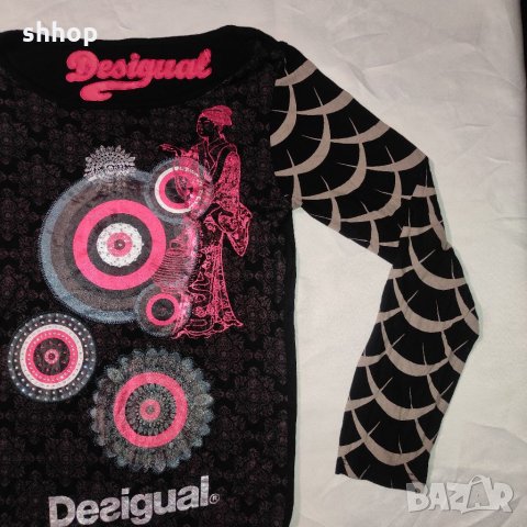 DESIGUAL - оригинална блузка - S/M, снимка 3 - Блузи с дълъг ръкав и пуловери - 32075377