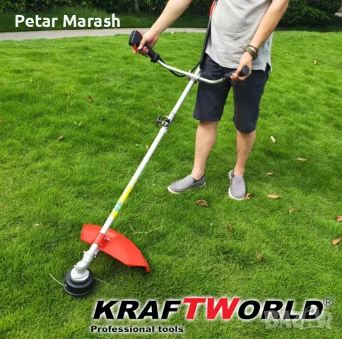 Двутактов Бензинов Тример за Трева KraftWorld + 9 ПОДАРЪКА, снимка 4 - Други инструменти - 50430854