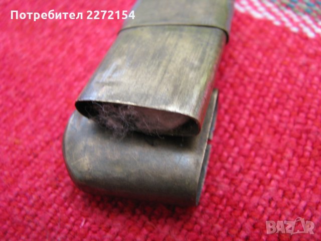 Бронзова бензинова запалка депозе, снимка 3 - Антикварни и старинни предмети - 30159754