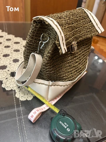 Ръчно изплетена дамска чанта, снимка 4 - Чанти - 51327956