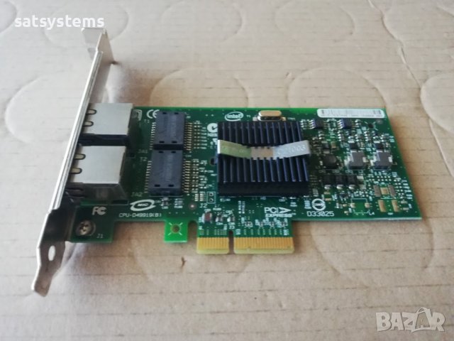 Intel Pro/1000 PT Dual Port Server Adapter PCI-E, снимка 5 - Мрежови адаптери - 32878750