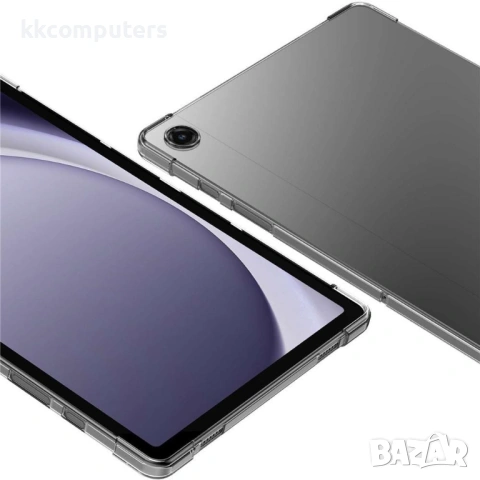 Прозрачен TPU калъф със скрийн протектор от закалено стъкло за Samsung Galaxy Tab A11 Plus / A9 Plus, снимка 3 - Калъфи, кейсове - 54267373