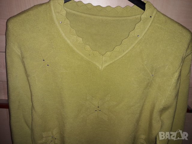 Дамска блуза пролетно резидава с бляскави камъчета, снимка 2 - Блузи с дълъг ръкав и пуловери - 30215605