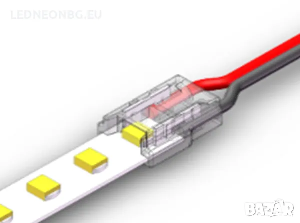 Конектори за свързване на LED ленти без запояване, снимка 16 - Лед осветление - 49675980