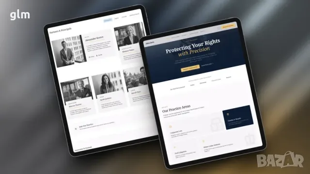 Уебсайт за адвокат или адвокатска кантора - готов проект, 200 €