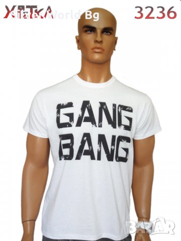 Тениска GANG-BANG N3236, снимка 1 - Тениски - 29801530
