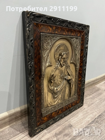 Метална икона на Исус, снимка 3 - Икони - 52108147