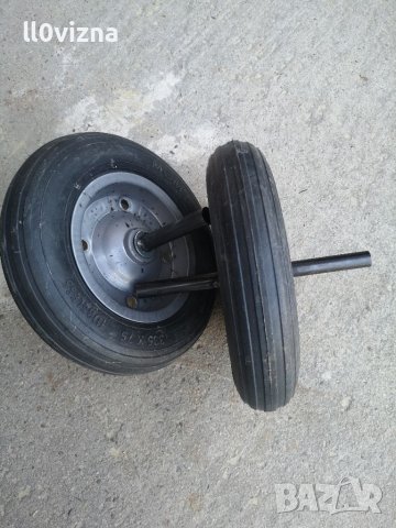 Колело бандажно с ос за строителна количка , снимка 3 - Железария - 39778973