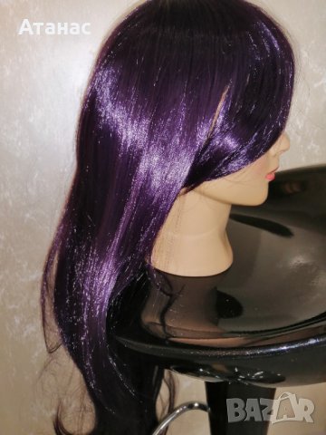 Дамска перука 100см с бретон, снимка 2 - Други - 31456604