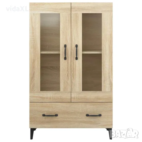 vidaXL Висок шкаф, сонома дъб, 70x31x115 см, инженерно дърво, снимка 3 - Бюфети - 56148106