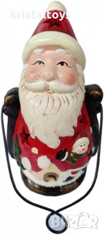 Коледно украшение своеобразен фенер Дядо Коледа с различни светлини