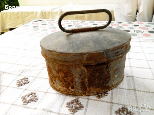Стара немска метална кутия, снимка 3 - Други ценни предмети - 37480052