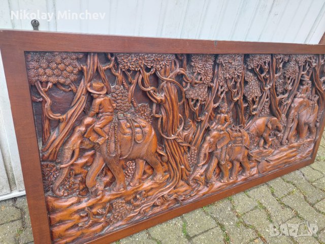 Много красива картина за стена- дърворезба , снимка 2 - Други ценни предмети - 40834291