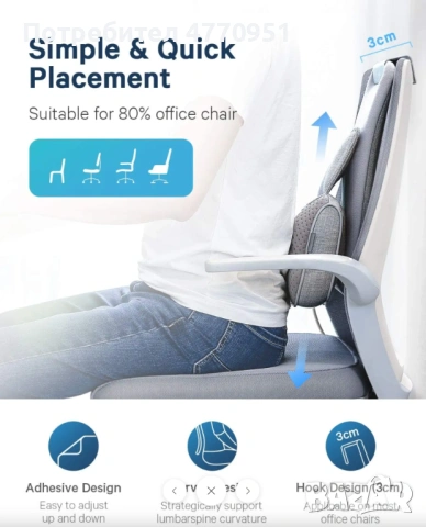 Naipo oPillow Shiatsu massage pillow, снимка 3 - Масажори - 53944970