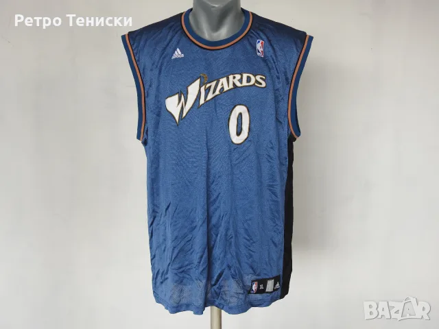 Потник Washington Wizards (Gilbert Arenas #0) adidas — Мъже размер XL Синьо
