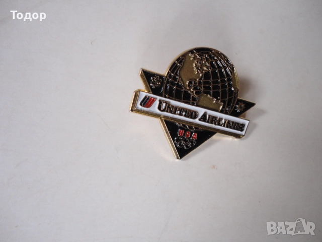 Голям знак значка бронз емайл Airlines 1984, снимка 6 - Колекции - 52669394